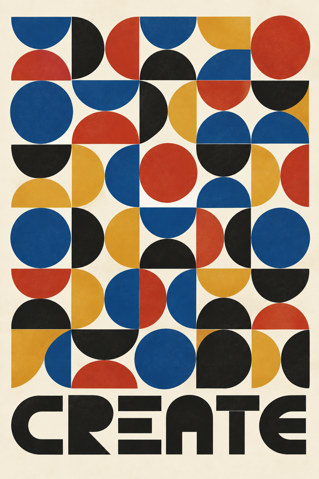 Bauhaus Creative als keramisch tegeltableau