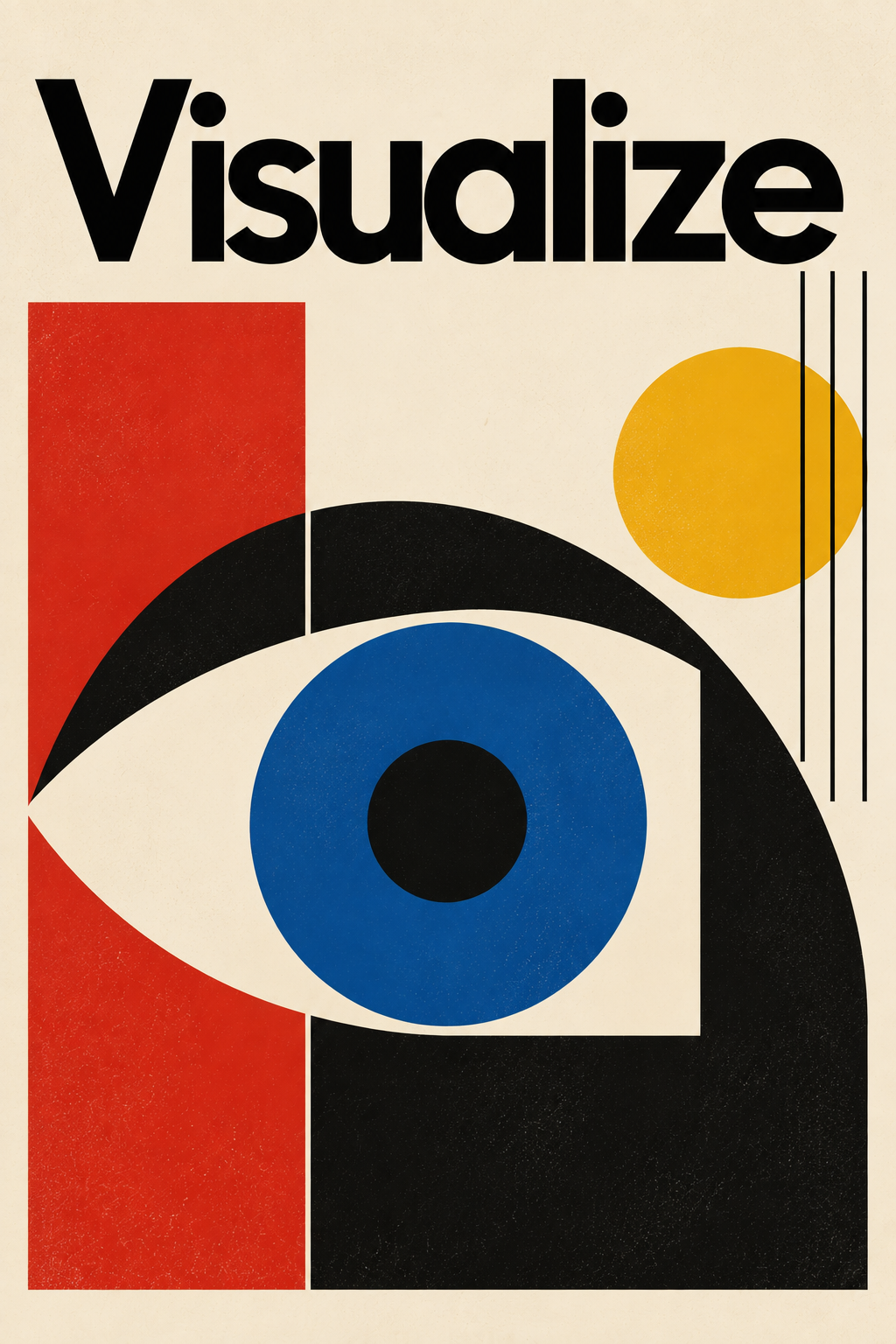 Bauhaus Visualise als keramisch tegeltableau