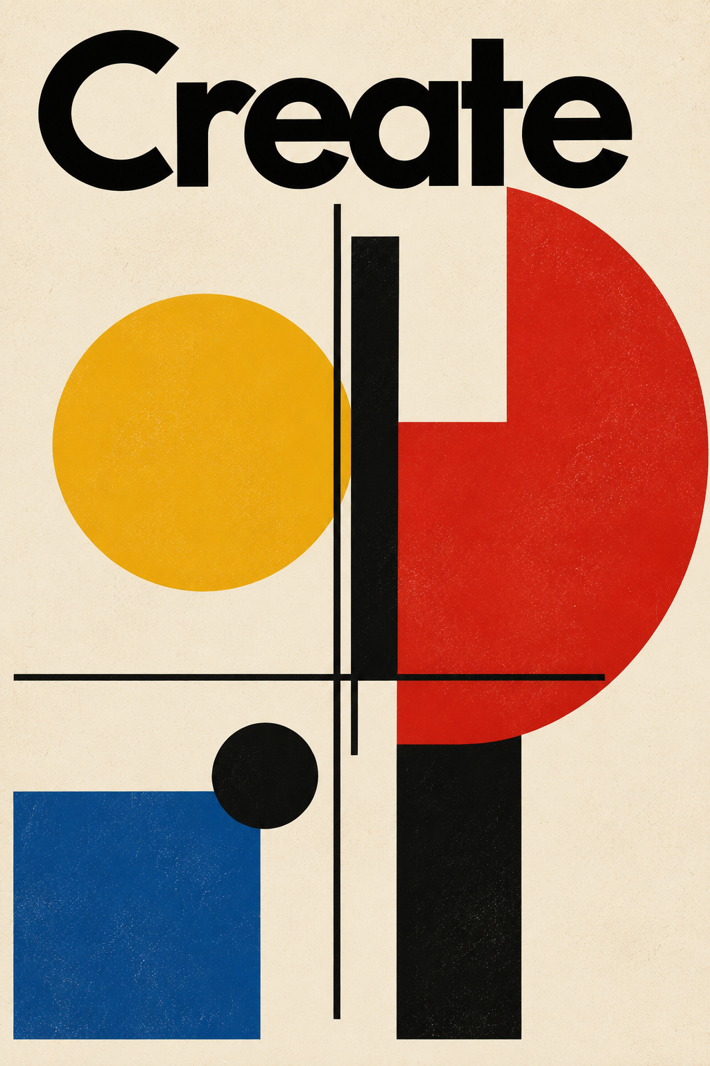 Bauhaus Create als keramisch tegeltableau